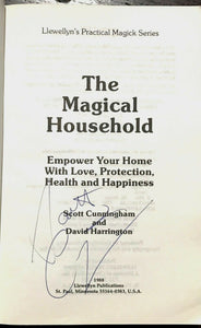 MAGICAL HOUSEHOLD - Cunningham, 1988 SIGNED - MAGICK WITCHCRAFT WITCH GRIMOIRE
