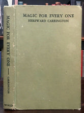 MAGIC FOR EVERY ONE - Carrington, 1st 1942 ILLUSTRATED CONJURING MAGICIAN TRICKS