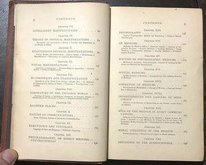 EXPERIMENTAL SPIRITISM, BOOK ON MEDIUMS - 1st, 1874 SPIRITS GHOSTS SPIRITUALISM