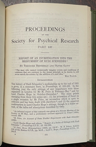 1934 - SOCIETY FOR PSYCHICAL RESEARCH - OCCULT SPIRITS GHOSTS MEDIUMS
