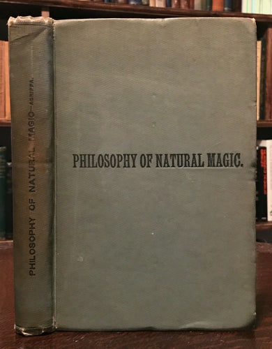 OCCULT PHILOSOPHY: NATURAL MAGIC, Agrippa - Grimoire Mysticism Alchemy - 1897