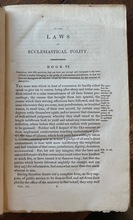 WORKS OF RICHARD HOOKER - Walton, 1821, 3 Vols - CHRISTIAN ANGLICAN THEOLOGY