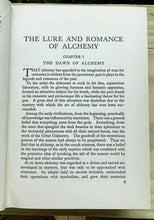 LURE AND ROMANCE OF ALCHEMY - CJS Thompson, 1st 1932 - HERMETIC OCCULT MAGICK