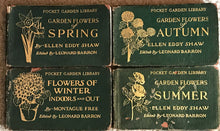 Spring, Summer, Autumn, Winter FLOWERS POCKET GARDEN LIBRARY 1917, 4 Volume Set