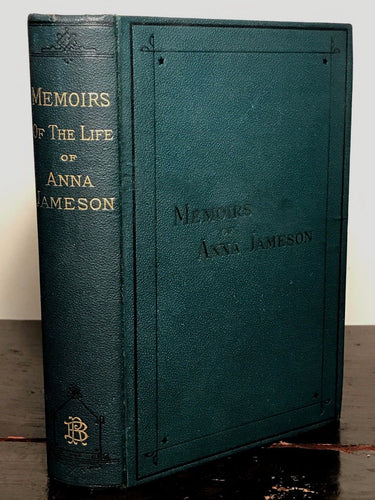 MEMOIRS OF ANNA JAMESON, Gerardine MACPHEARSON 1st/1st 1878, Excellent Condition