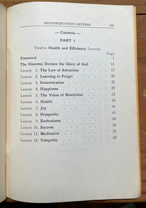 GOLDEN BOOK OF RECONSTRUCTION LETTERS - Llewellyn George, 1st 1941 - ASTROLOGY