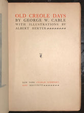 OLE CREOLE DAYS, G.W. CABLE Limited Edition 149 of 204 Copies, 1897 Japan Vellum