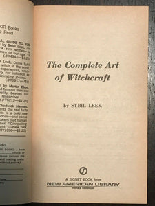 THE COMPLETE ART OF WITCHCRAFT - Sybil Leek - 1st PB Ed, 1973 - Occult WICCA