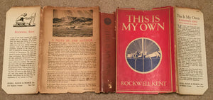 THIS IS MY OWN by Rockwell Kent, 1st/1st 1940 HC/DJ Illustrations