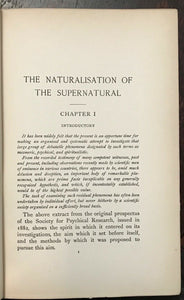 NATURALISATION OF THE SUPERNATURAL - Podmore, 1st 1908 GHOSTS SPIRITS HAUNTED