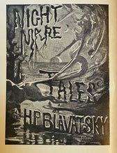 NIGHTMARE TALES - H.P. Blavatsky, 1st 1892 - GOTHIC HORROR OCCULT SHORT STORIES