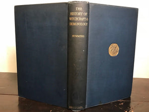 THE HISTORY OF WITCHCRAFT AND DEMONOLOGY, M. SUMMERS 1st/1st 1926 WITCHES DEMONS