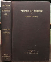 ARCANA OF NATURE - Tuttle, 1909 - PSYCHIC OCCULT SPIRITUALISM AFTERLIFE SPIRITS