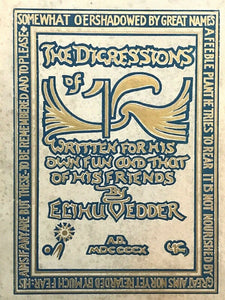DIGRESSIONS OF V. - 1st Ltd Ed, 1910 - 2 Vols SIGNED, SYMBOLIST ART Elihu Vedder
