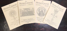 THE HERMETIC JOURNAL 1985-86, 8 ISSUES ADAM MCLEAN Astrology Alchemy Golden Dawn
