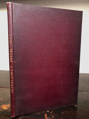 THE ASTROLOGER'S ANNUAL - Very SCARCE 1st Ed, 1907 - Alan Leo - ASTROLOGY OCCULT