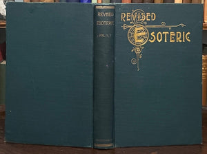REVISED ESOTERIC - 2 Vols, 1st 1895 - OCCULT, ALCHEMY, ASTROLOGY, SOUL, HUMANITY