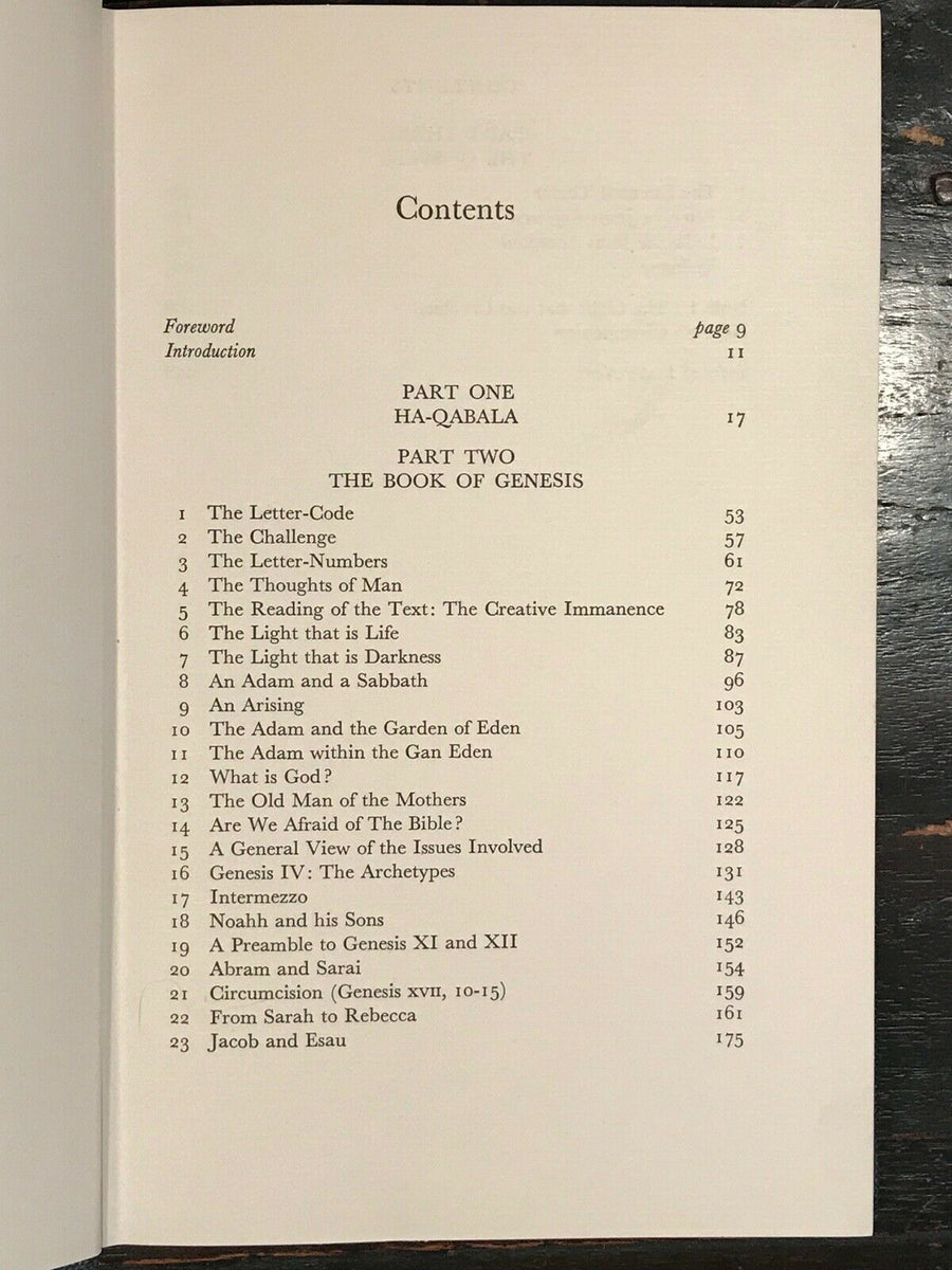 THE CIPHER OF GENESIS: ORIGINAL CODE OF THE QABALA, SCRIPTURES - 1st E ...