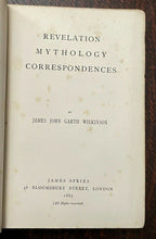 REVELATION MYTHOLOGY CORRESPONDENCES - 1st 1887 SIGNED - MYTHOLOGY LEGENDS