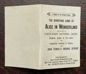 VINTAGE ALICE AND WONDERLAND CARD GAME SET - Complete 48 Cards + Booklet
