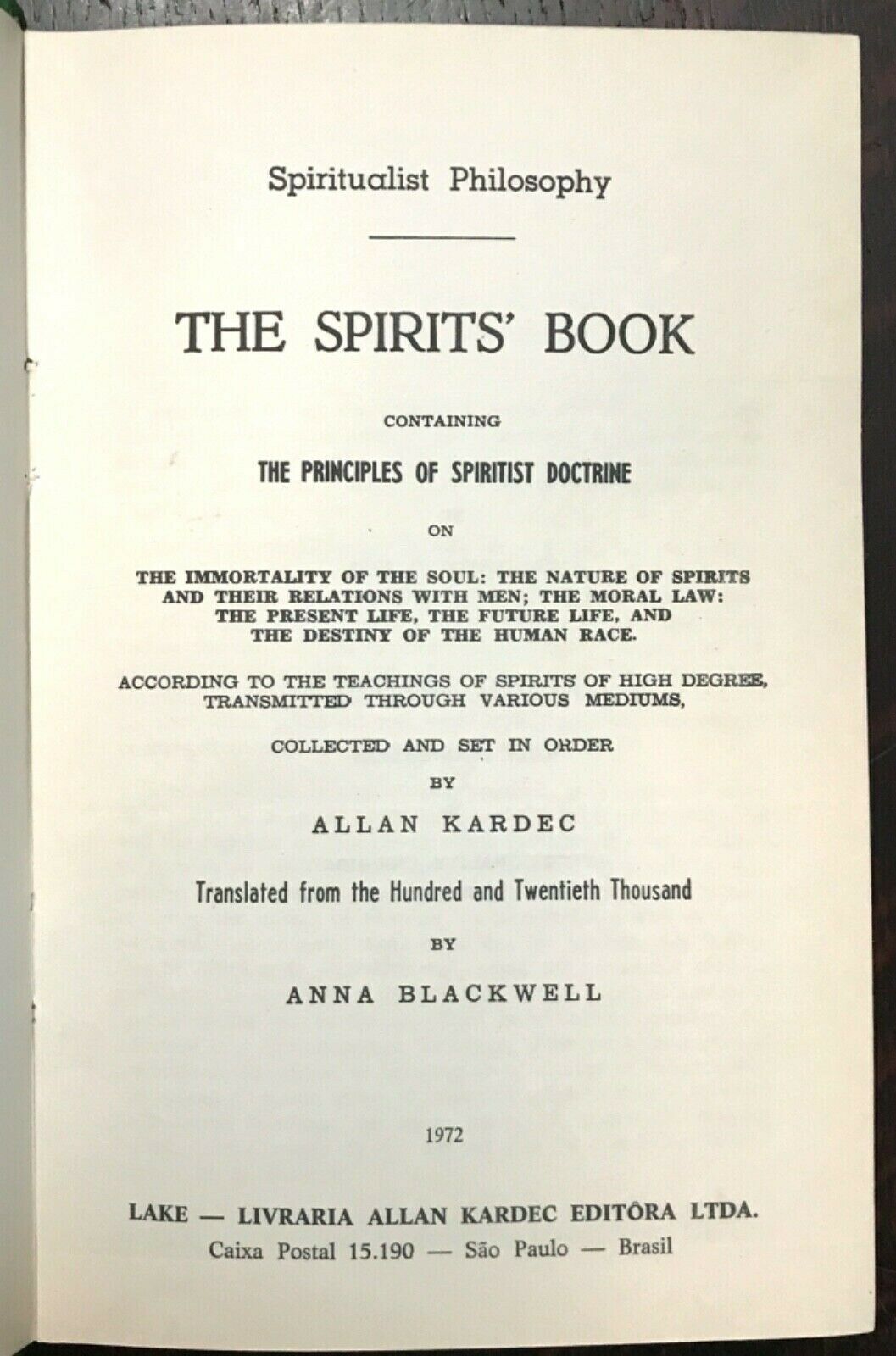 The Spirits' Book (Cosimo Classics Sacred Texts) by Allan Kardec