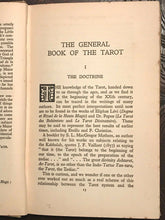 A.E. THIERENS - THE GENERAL BOOK OF THE TAROT, 1st 1928, A.E. WAITE - Divination