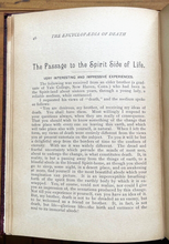 ENCYCLOPEDIA OF DEATH AND LIFE IN THE SPIRIT WORLD - 1st 1895 - AFTERLIFE SOUL