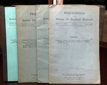 1942-45 SOCIETY FOR PSYCHICAL RESEARCH - OCCULT TELEPATHY PRECOGNITION GHOSTS