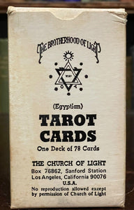 BROTHERHOOD OF LIGHT EGYPTIAN TAROT CARDS - Church of Light, 1964 - UNUSED Cards