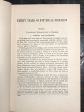 THIRTY YEARS OF PSYCHICAL RESEARCH, Charles Richet 1st/1st 1923 Metaphysics