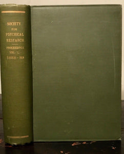 1888-1889 - SOCIETY FOR PSYCHICAL RESEARCH - OCCULT HYPNOTISM MAGIC GHOSTS