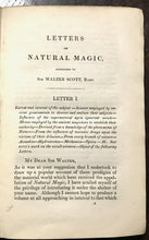 1834 LETTERS ON NATURAL MAGIC TO SIR WALTER SCOTT - MAGIC INVENTIONS ALCHEMY