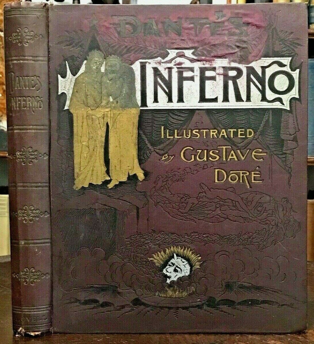 1880s DANTE'S INFERNO, Illustrations by Gustave Dore - HELL SATAN DEVIL DAMNED