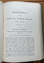 1918 - SOCIETY FOR PSYCHICAL RESEARCH - SPIRITS TELEPATHY PREMONITION PSYCHIC