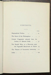 ALCHEMICAL WRITINGS OF EDWARD KELLY - A.E. Waite, 1970 - PHILOSOPHER'S STONE