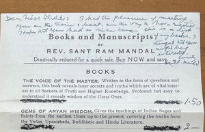 GANDHI AND WORLD PEACE - Ram Mandal, 1st 1932 BRITISH COLONIALISM INDIA - SIGNED