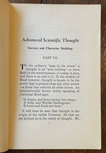 ADVANCED SCIENTIFIC THOUGHT - Sinnett, 1st 1930 - THEOSOPHY MEDITATION LESSONS