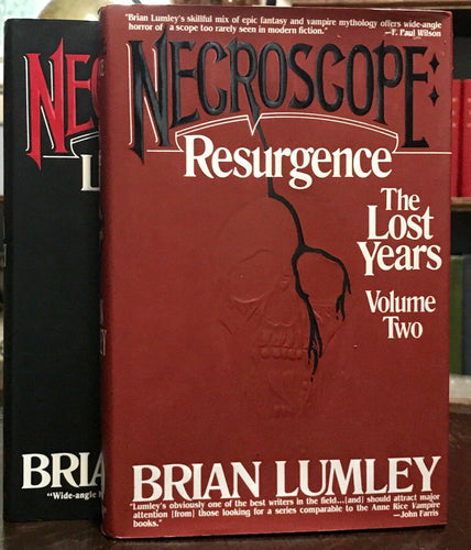 BRIAN LUMLEY - NECROSCOPE: THE LOST YEARS - 2 Vols, 1st Ed HC/DJ, HORROR VAMPIRE