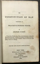 CONSTITUTION OF MAN - Combe, 1845 - PHRENOLOGY BRAIN MIND RELATIONSHIPS BEHAVIOR