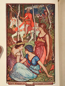 THE VIOLET FAIRY BOOK - ANDREW LANG, H.J. Ford, Color Plates - New Edition, 1933