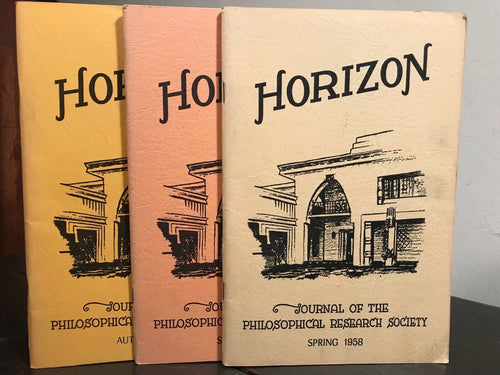 MANLY P. HALL - HORIZON JOURNAL - Full Last FINAL YEAR, 1958 - PHILOSOPHY OCCULT