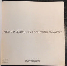 SAM WAGSTAFF - BOOK OF PHOTOGRAPHS - Robert Frank Charles Marville Lewis Carroll
