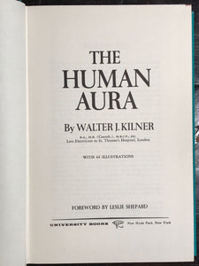 THE HUMAN AURA, Walter J. Kilner, 1st / 1st 1965 HC/DJ, AURA NEW AGE METAPHYSICS