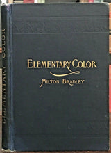 ELEMENTARY COLOR - MILTON BRADLEY, 1st 1895 COLOR THEORY PSYCHOLOGY BOARD GAMES