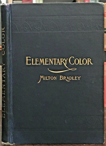 ELEMENTARY COLOR - MILTON BRADLEY, 1st 1895 COLOR THEORY PSYCHOLOGY BOARD GAMES