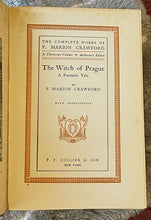 WITCH OF PRAGUE: A FANTASTIC TALE - Crawford, 1st 1890 - OCCULT VAMPIRES MAGICK