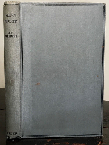 A.E. THIERENS - NATURAL PHILOSOPHY, 1st/1st 1920 ASTROLOGY HERMETIC OCCULT MAGIC