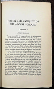 THE ARCANE SCHOOLS - John Yarker, 1st Ed 1909 - FREEMASONRY MYSTERIES OCCULT