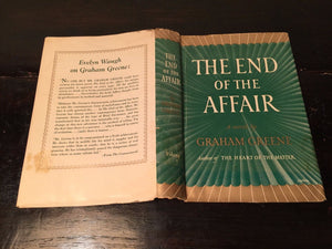 THE END OF THE AFFAIR by Graham Greene — First Ed., First Printing 1951 HC/DJ