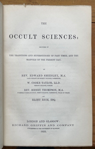 OCCULT SCIENCES - 1855 - WITCHCRAFT DEMONS FAIRIES ANGELS DIVINATION ASTROLOGY